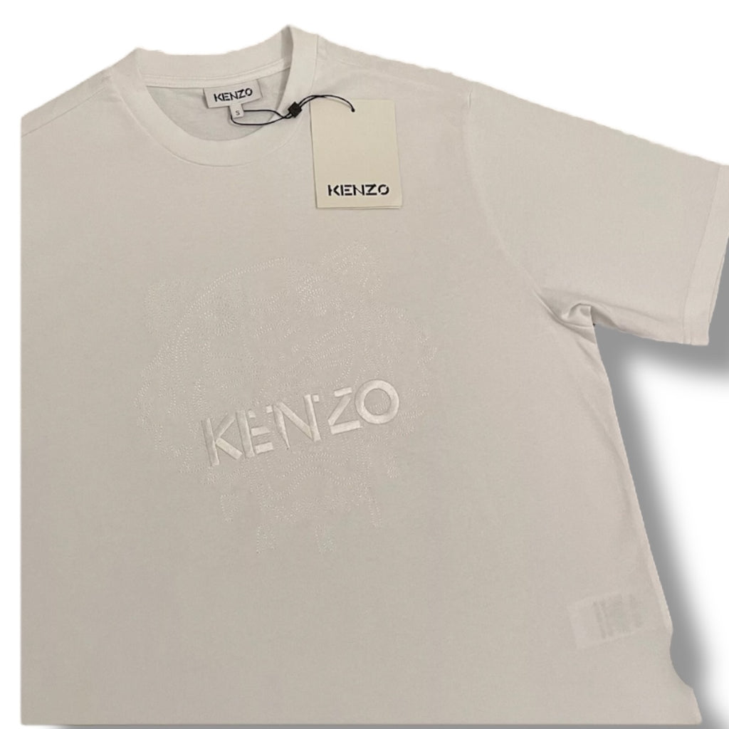 KENZO ICON EMBROIDERED TIGER T-SHIRT WHITE