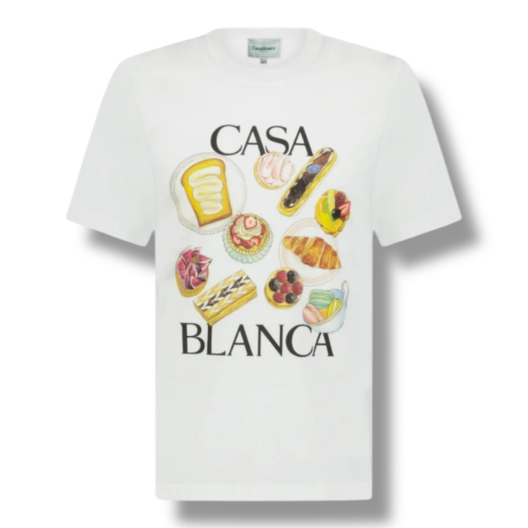 CASABLANCA PASTRIES T-SHIRT WHITE
