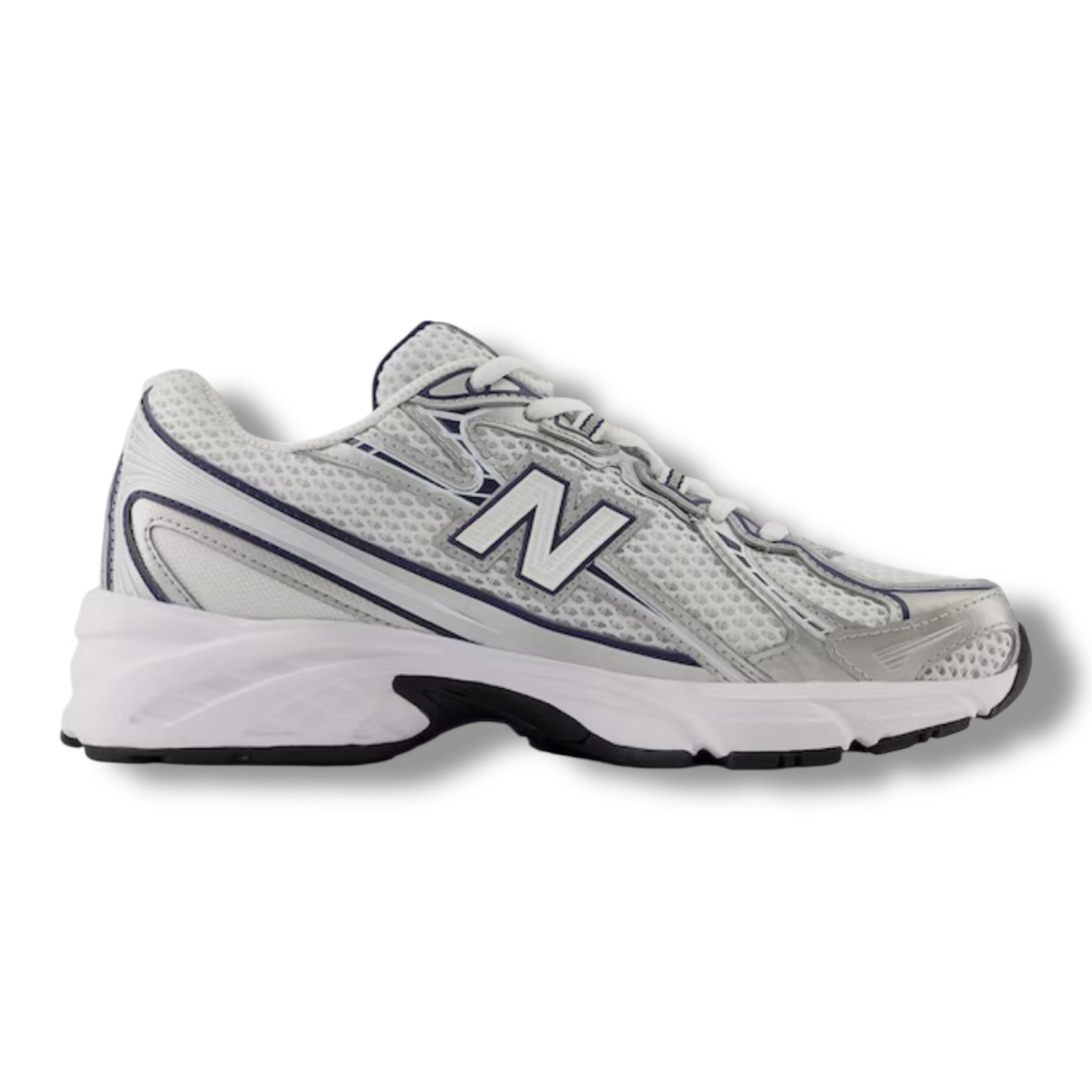 NEW BALANCE 740 TRAINERS WHITE NAVY