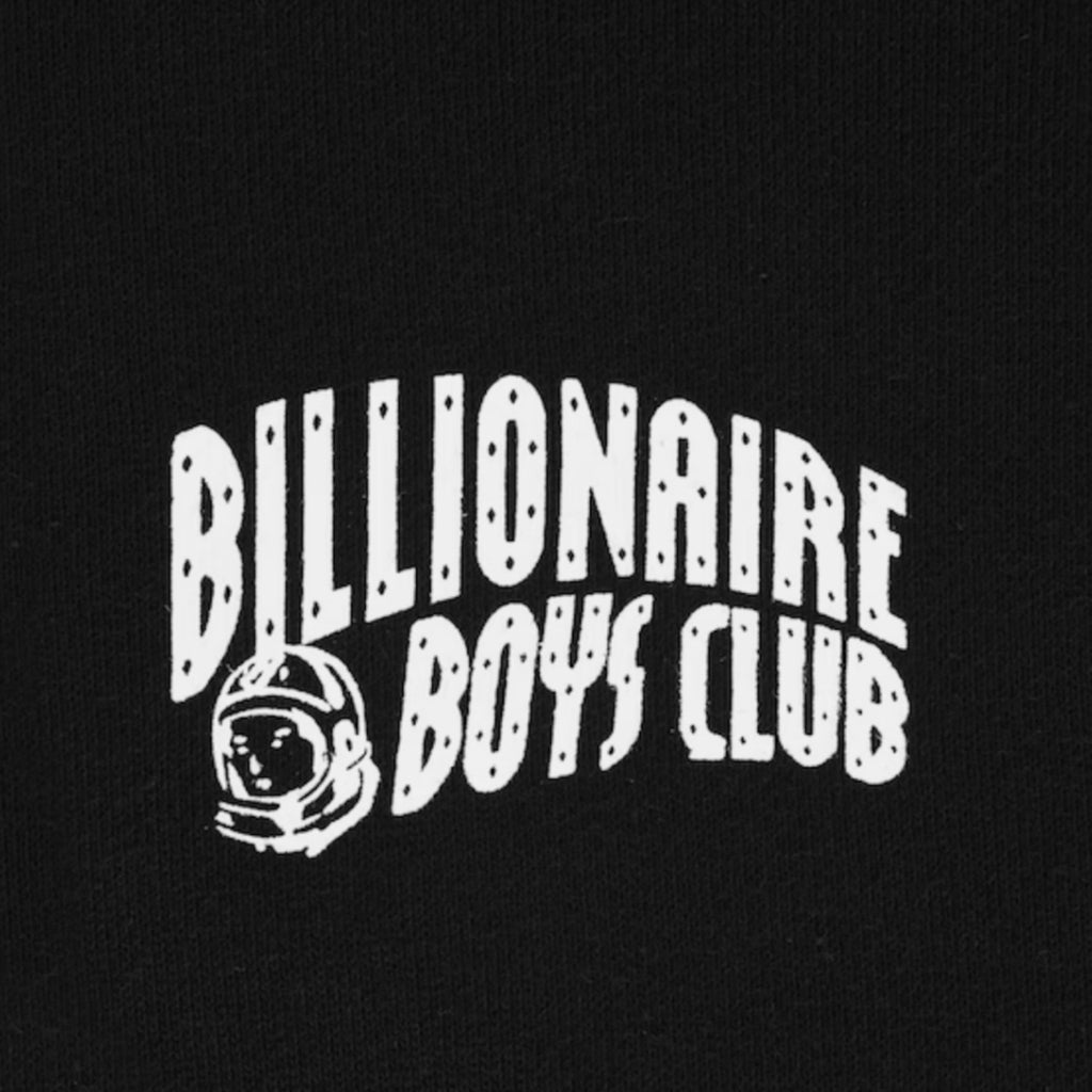 BILLIONAIRE BOYS CLUB ZIP UP SMALL ARCH HOODIE BLACK