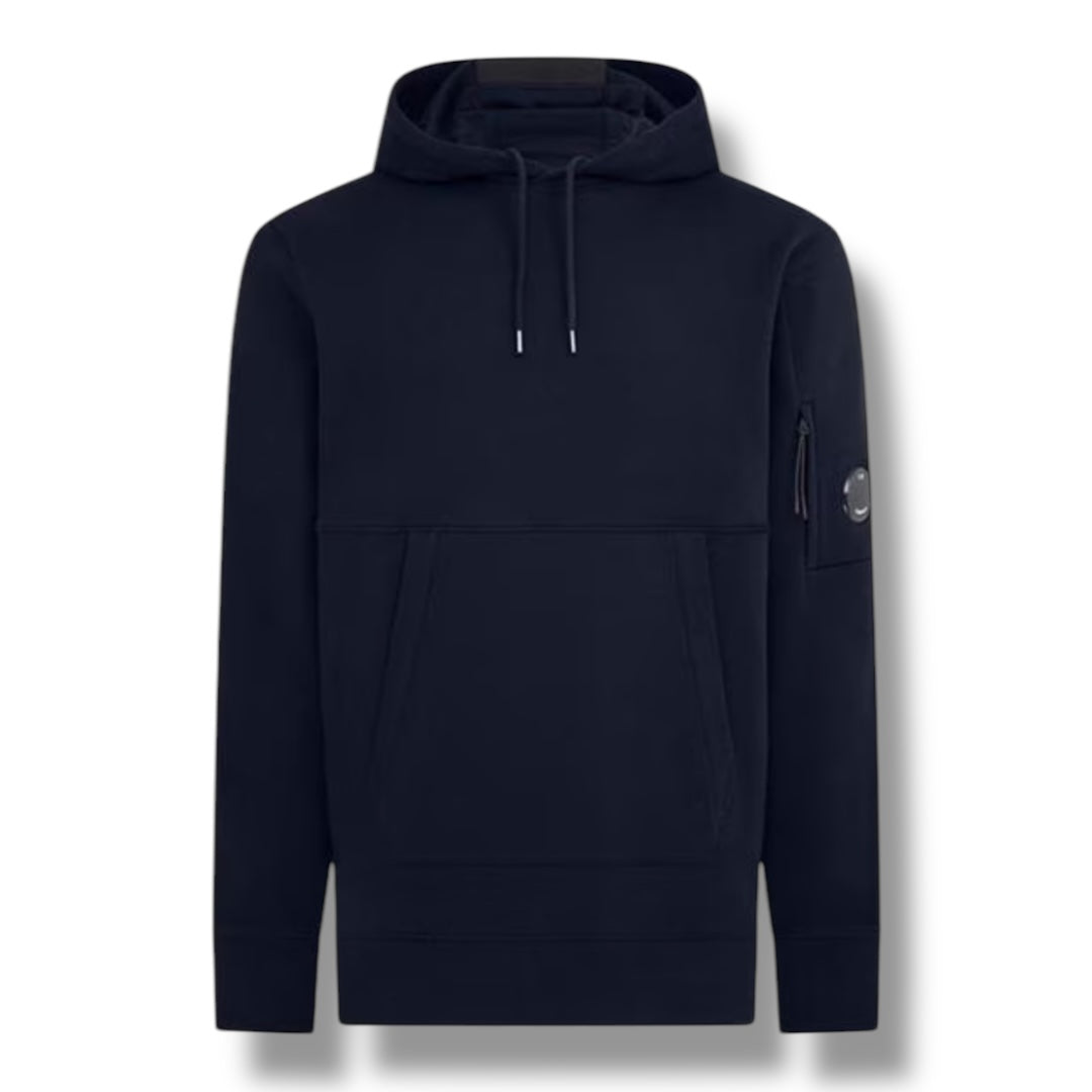 CP COMPANY LENS ARM OTTH HOODIE NAVY BLUE