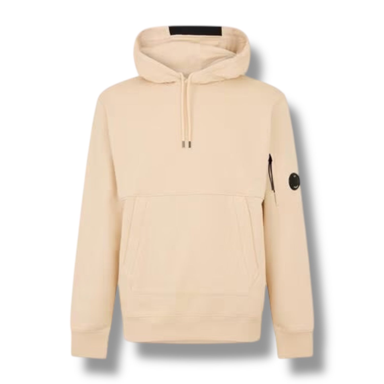 CP COMPANY LENS ARM OTTH HOODIE BEIGE