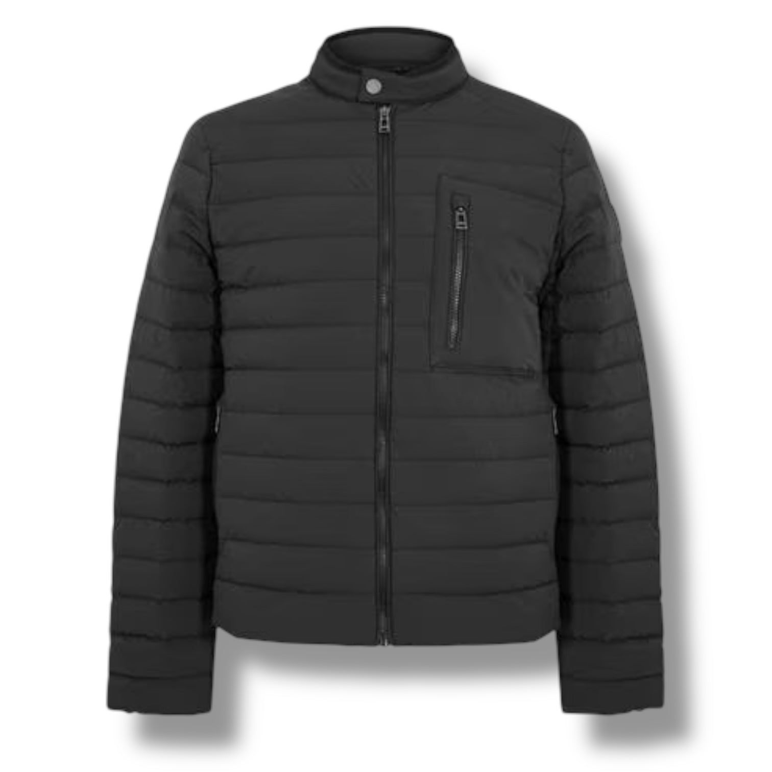 BELSTAFF INSULATED SHORT PUFFER JACKET BLACK