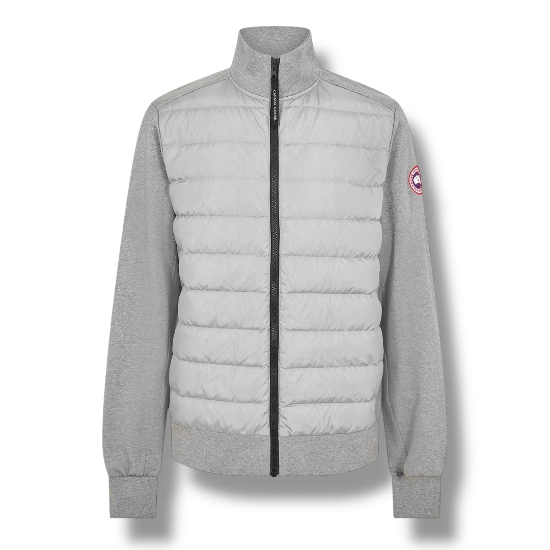 CANADA GOOSE HYBRIDGE ZIP UP PADDED CARDIGAN JACKET GREY