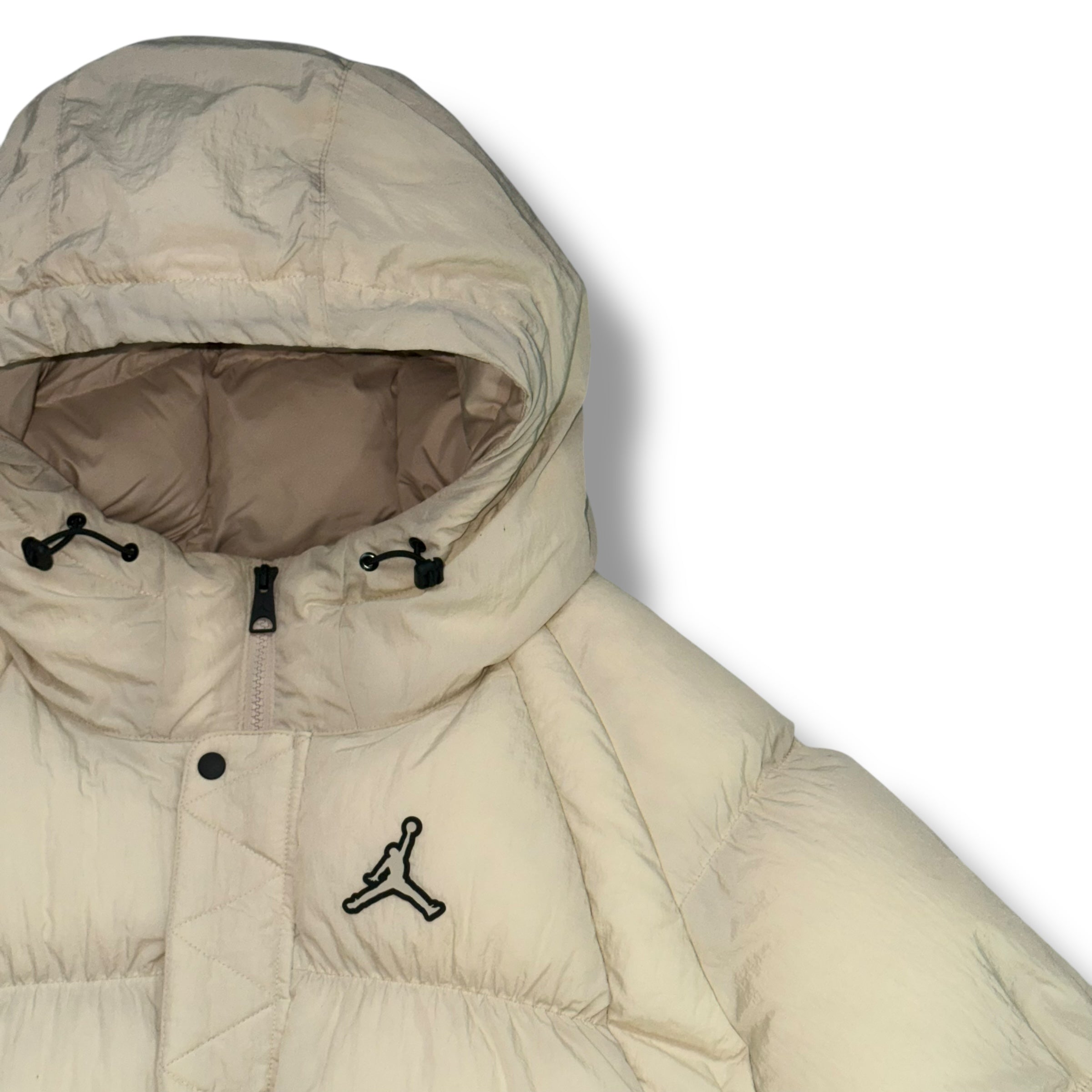 NIKE AIR JORDAN PUFFER COAT BEIGE
