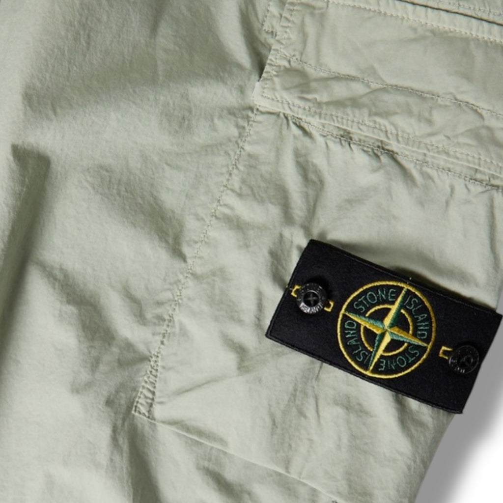 STONE ISLAND TELA CARGO PANT SAGE GREEN