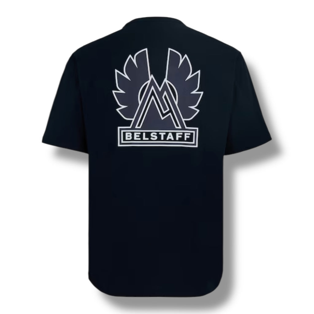 BELSTAFF BACK LOGO BON T-SHIRT NAVY INK BLUE