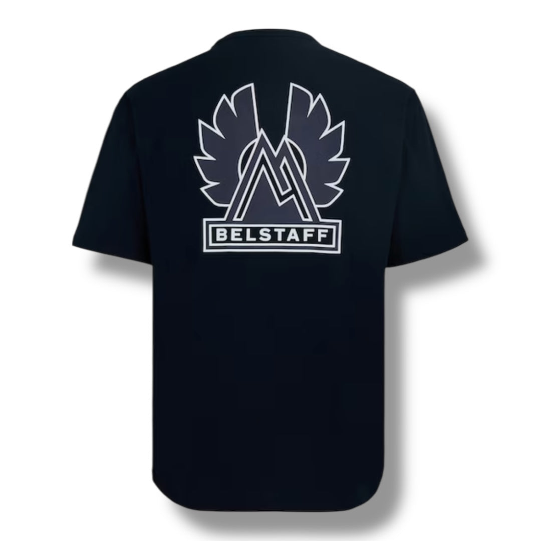 BELSTAFF BACK LOGO BON T-SHIRT NAVY INK BLUE