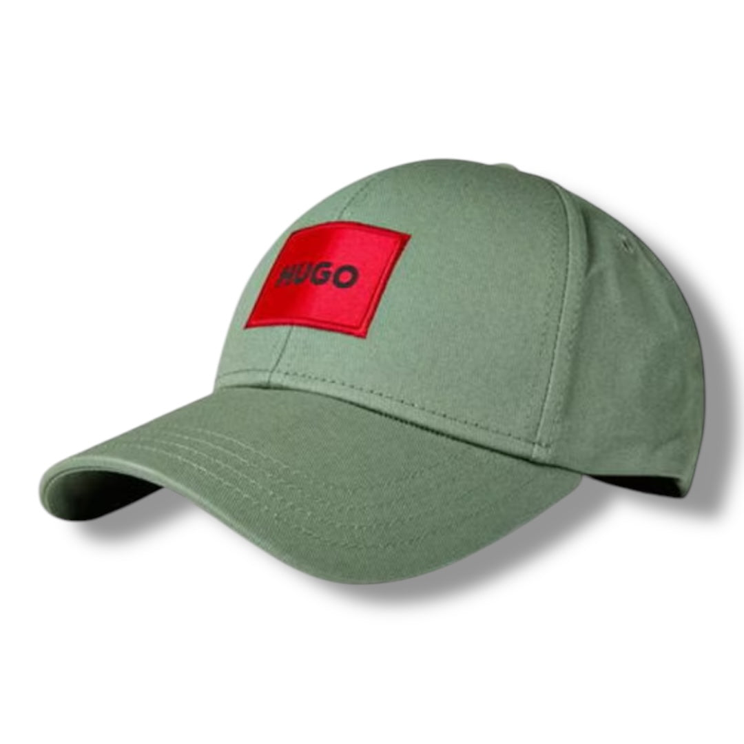 HUGO BOSS HUGO RED PATCH BASEBALL CAP GREEN