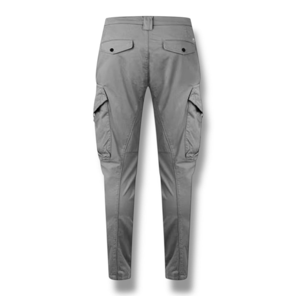CP COMPANY ERGO LENS CARGO PANTS DUST GREY