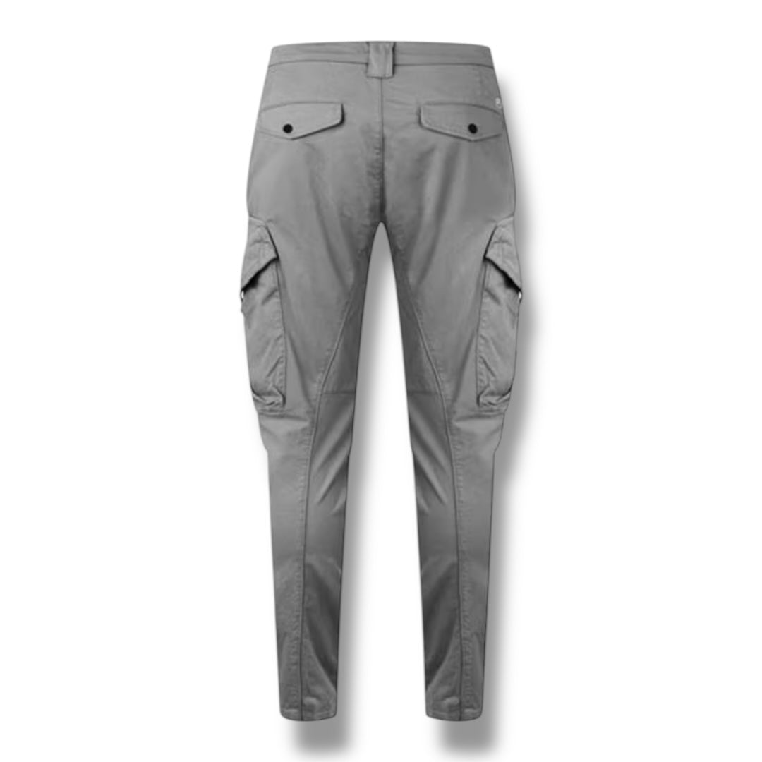 CP COMPANY ERGO LENS CARGO PANTS DUST GREY