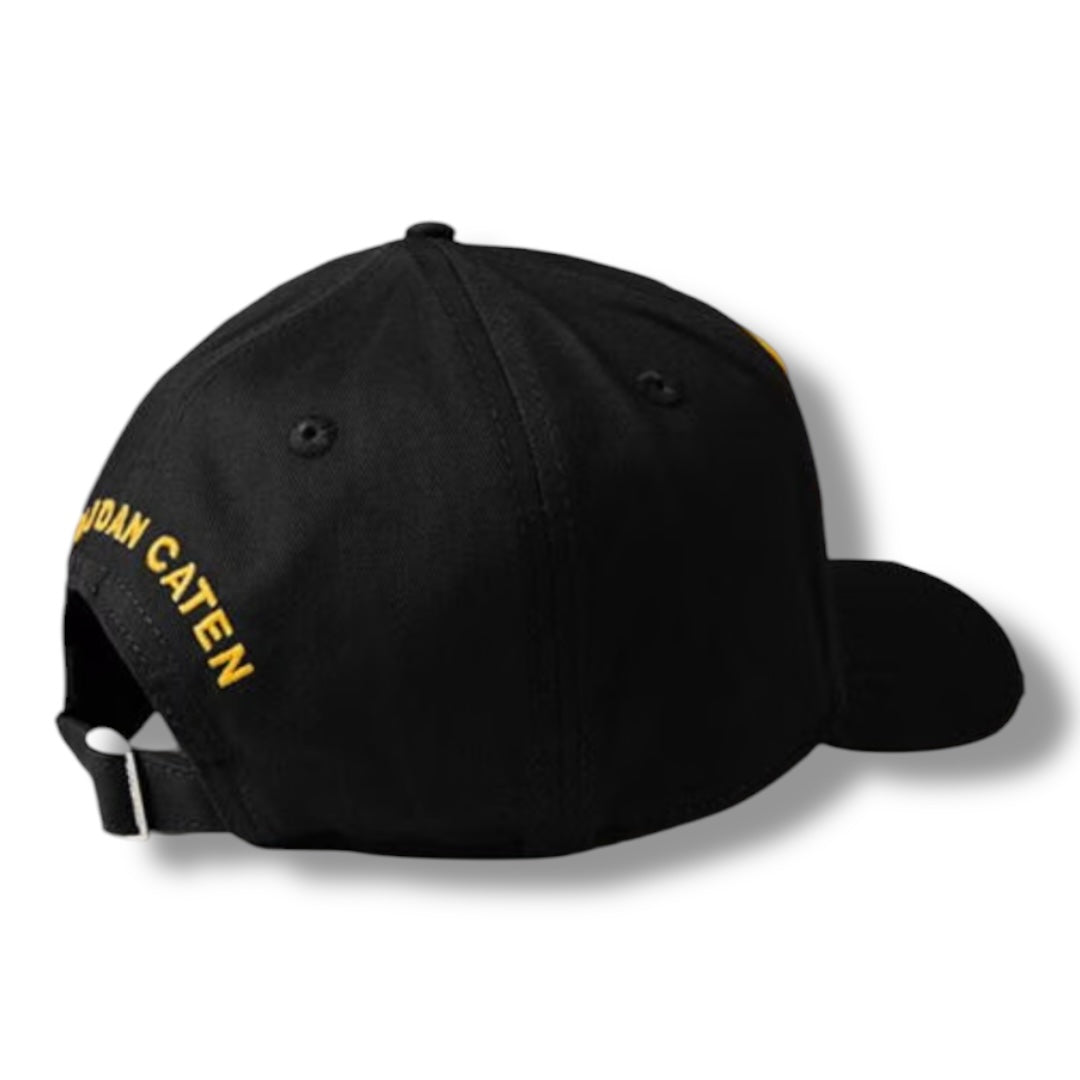 DSQUARED2 CANADA TWINS BASEBALL CAP BLACK