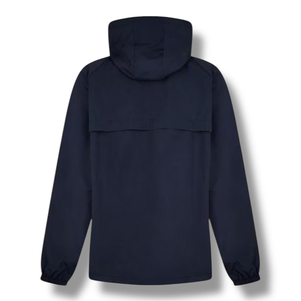 FRED PERRY HOODED SHELL JACKET NAVY BLUE