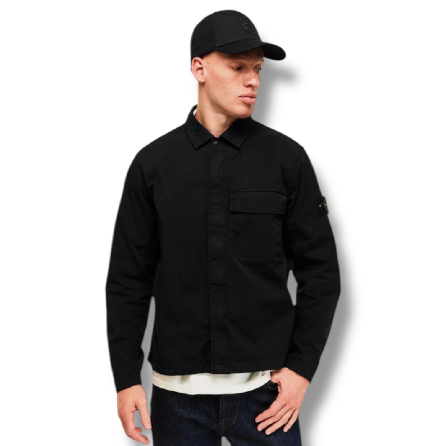 STONE ISLAND GD OVERSHIRT BLACK