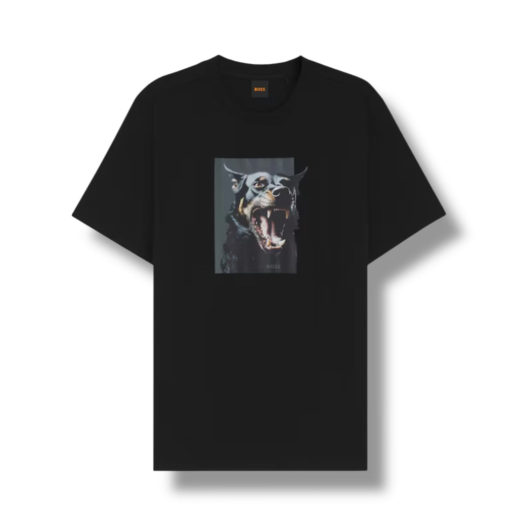 HUGO BOSS DOG LOGO T-SHIRT & VERTI SWIM SHORTS SET BLACK