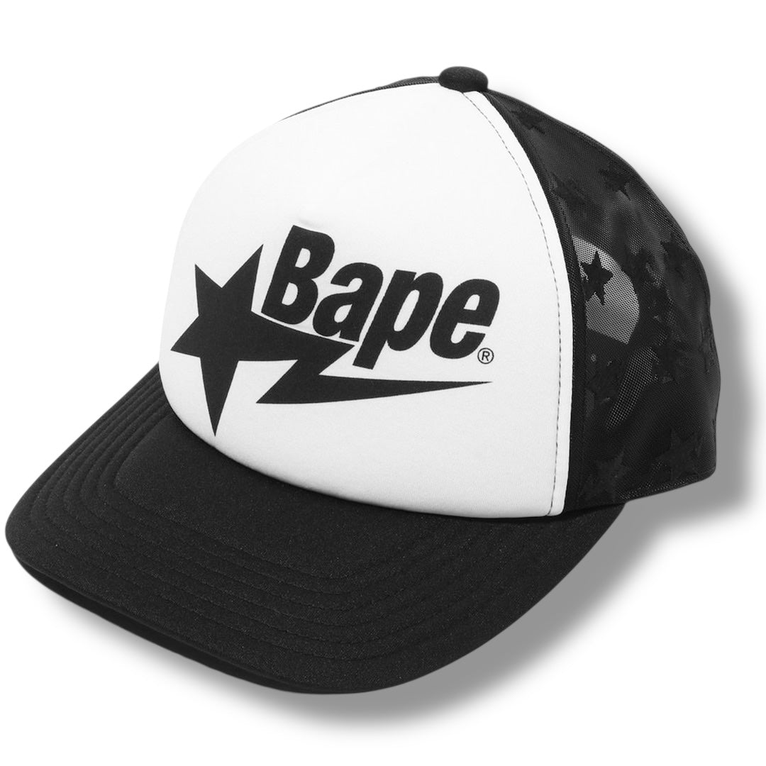 A BATHING APE BAPE BASEBALL CAP BLACK