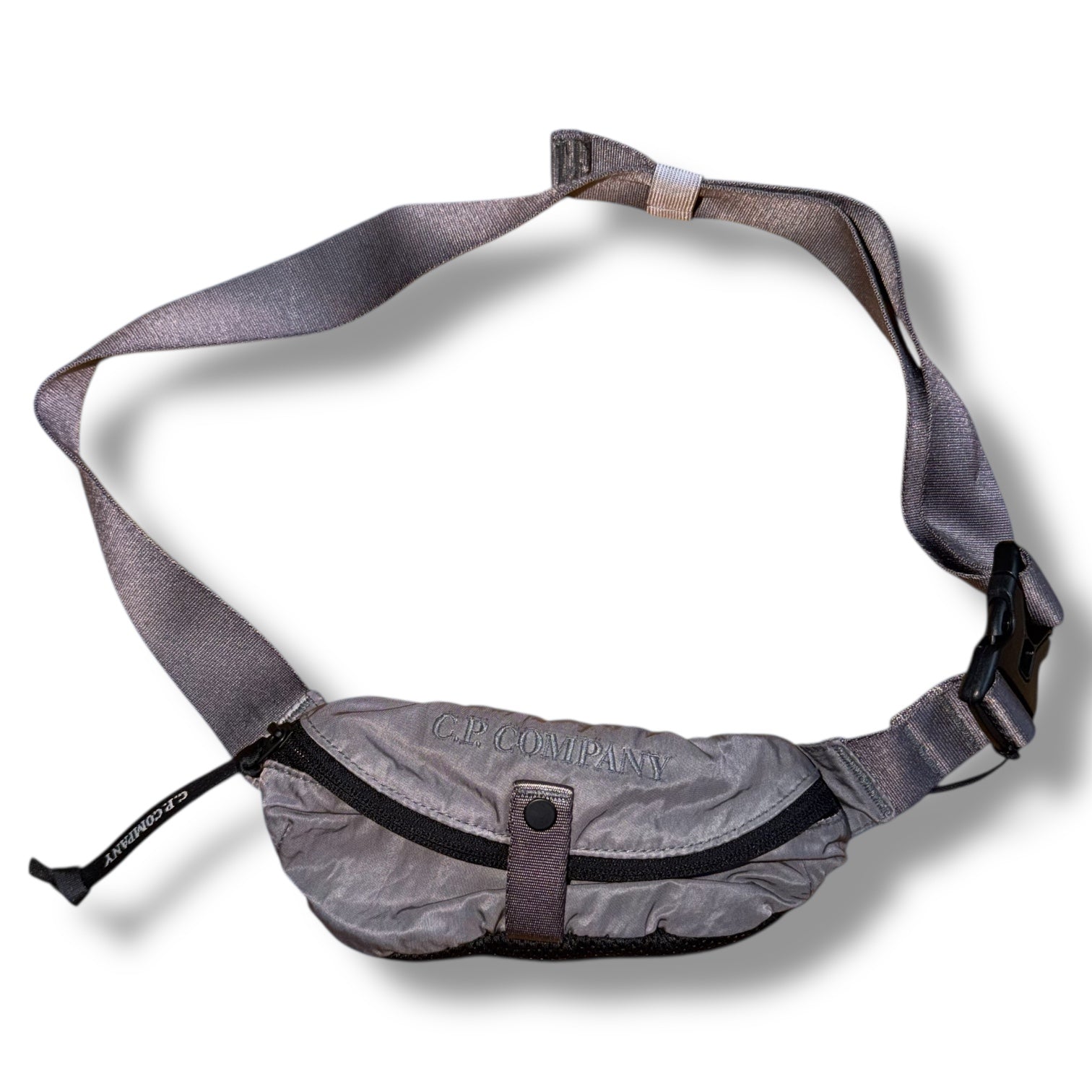 CP COMPANY MINI BUM CROSSBODY BAG GREY