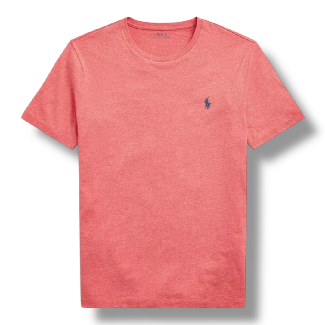 RALPH LAUREN CUSTOM FIT T-SHIRT ROSE RED