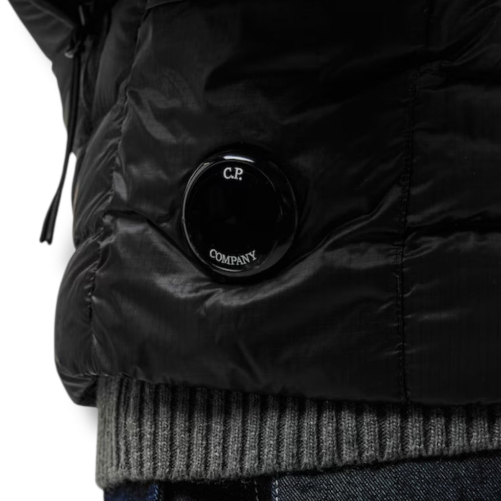 CP COMPANY DD SHELL LENS GILET DOWN VEST BLACK