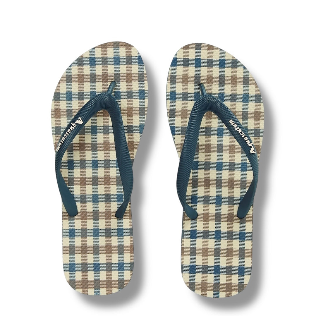 AQUASCUTUM SMALL CHECK THONG FLIP FLOPS