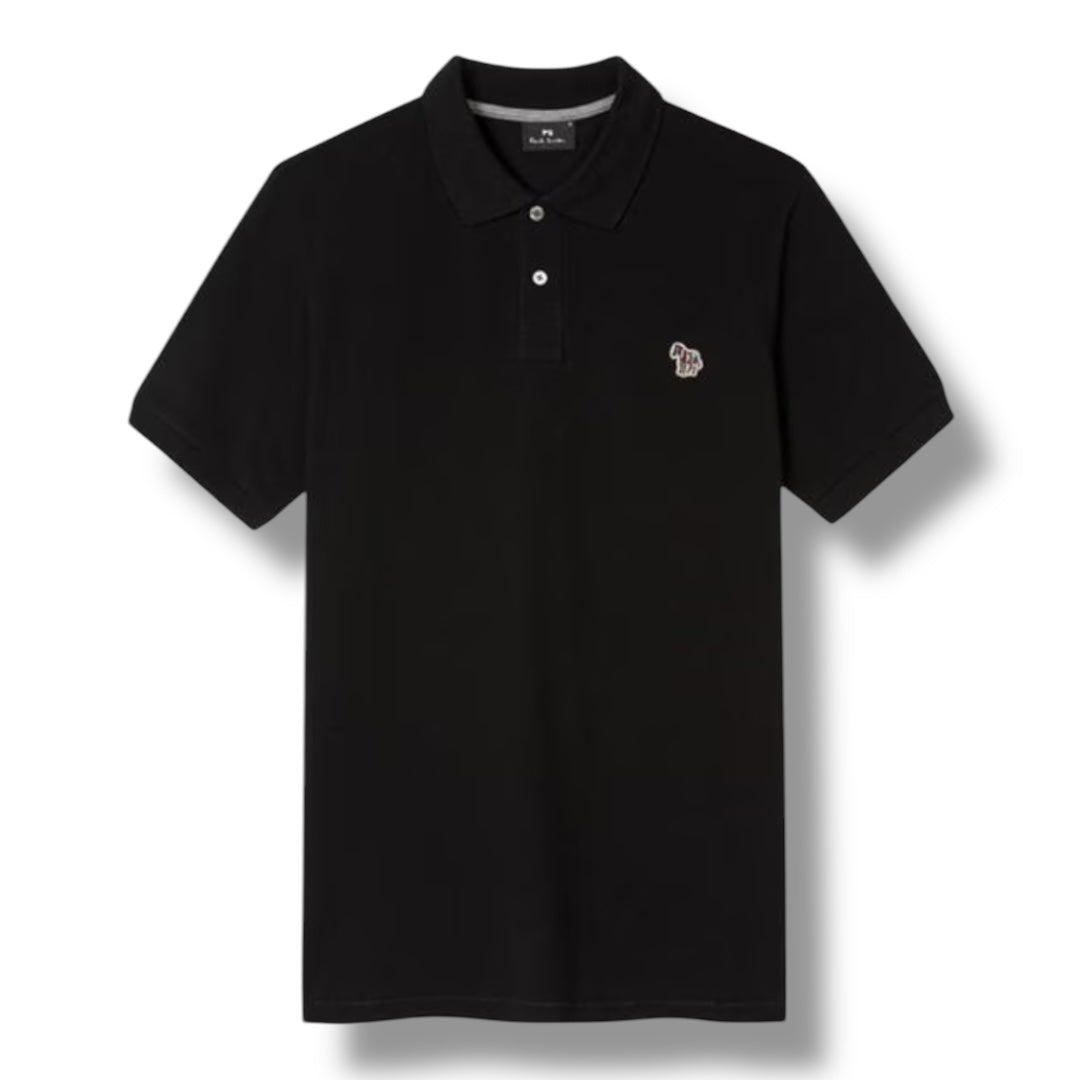 PAUL SMITH ZEBRA POLO SHIRT BLACK