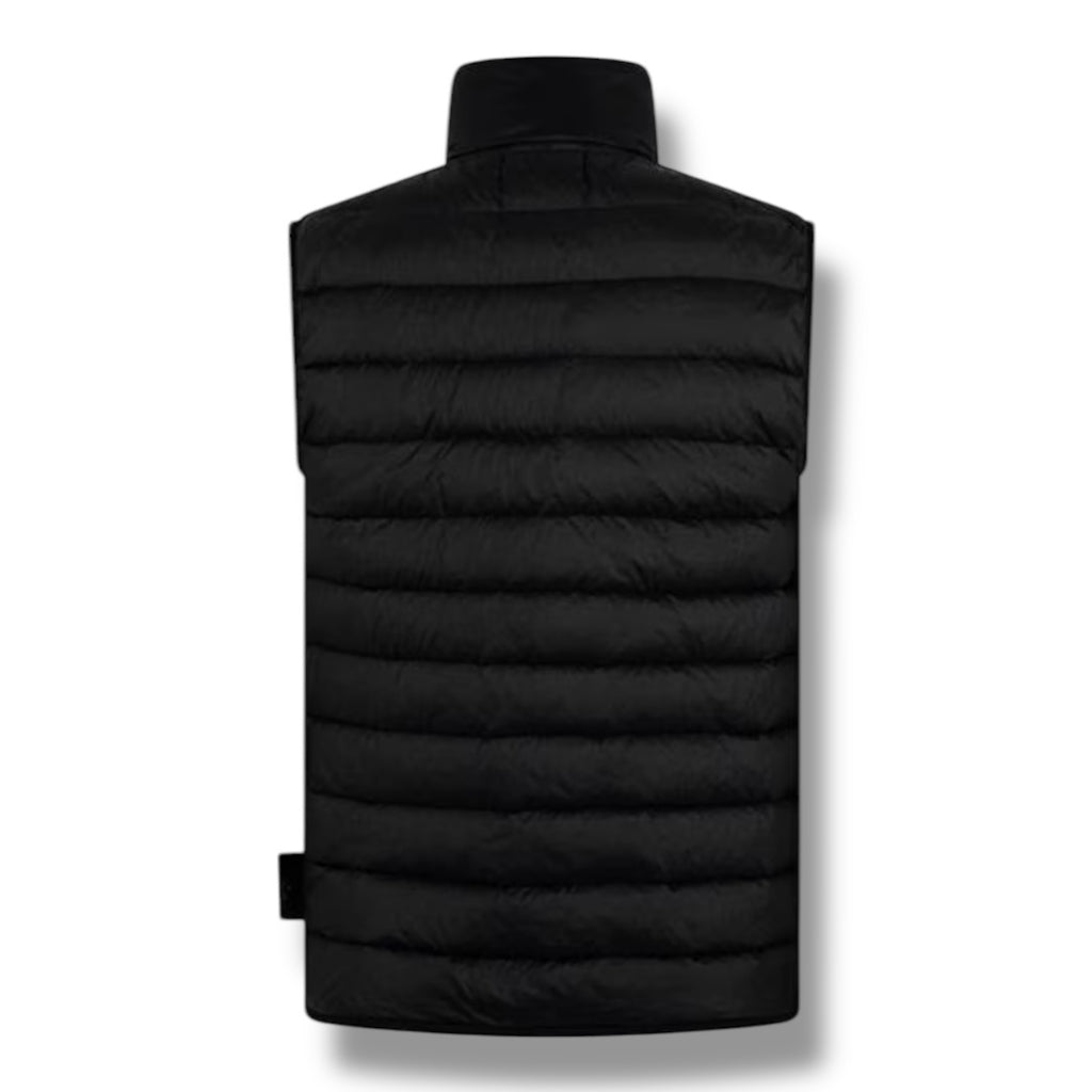 STONE ISLAND LIGHT DOWN GILET BLACK