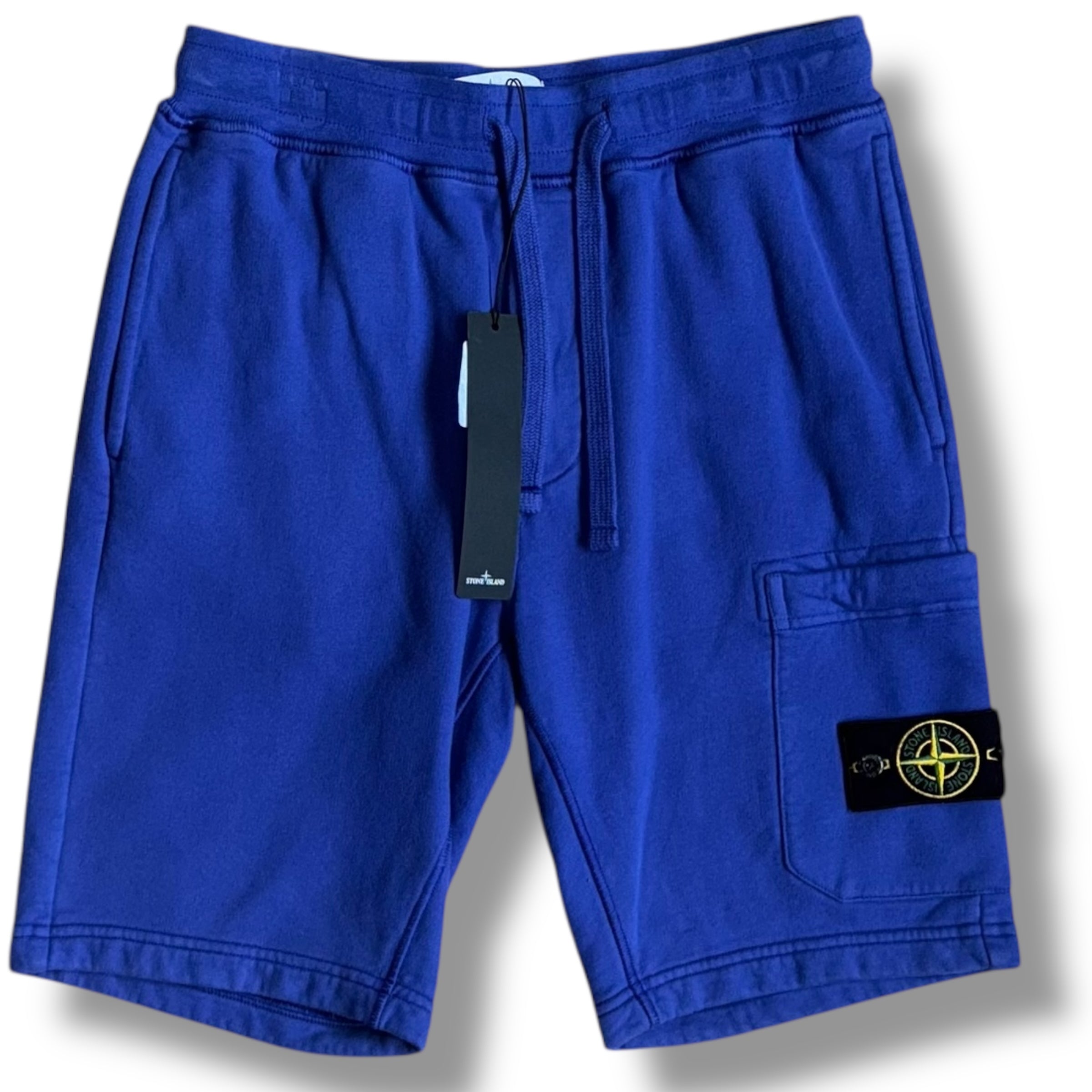 STONE ISLAND CARGO JERSEY SHORTS  BLUETTE
