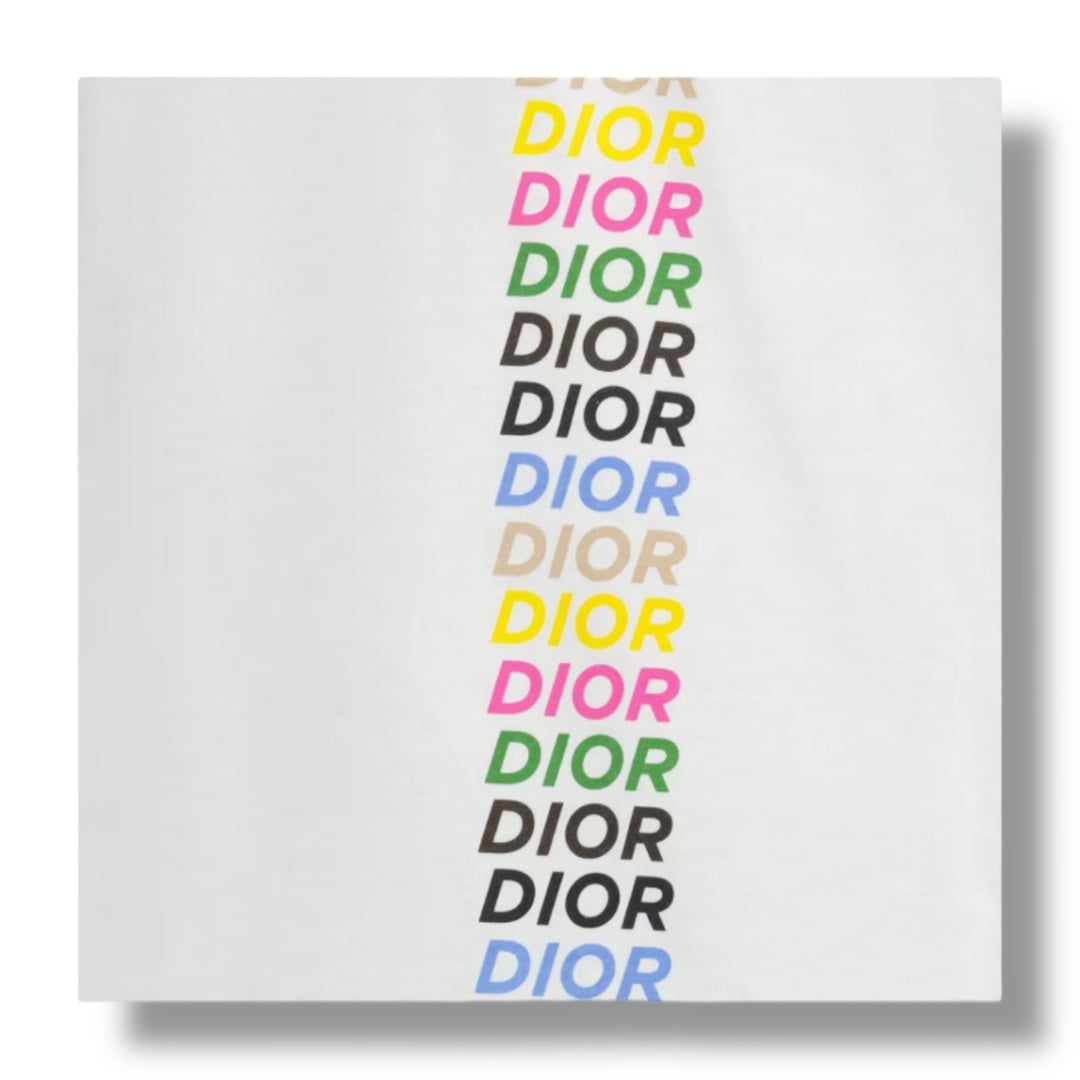 DIOR MULTI LOGO T-SHIRT WHITE