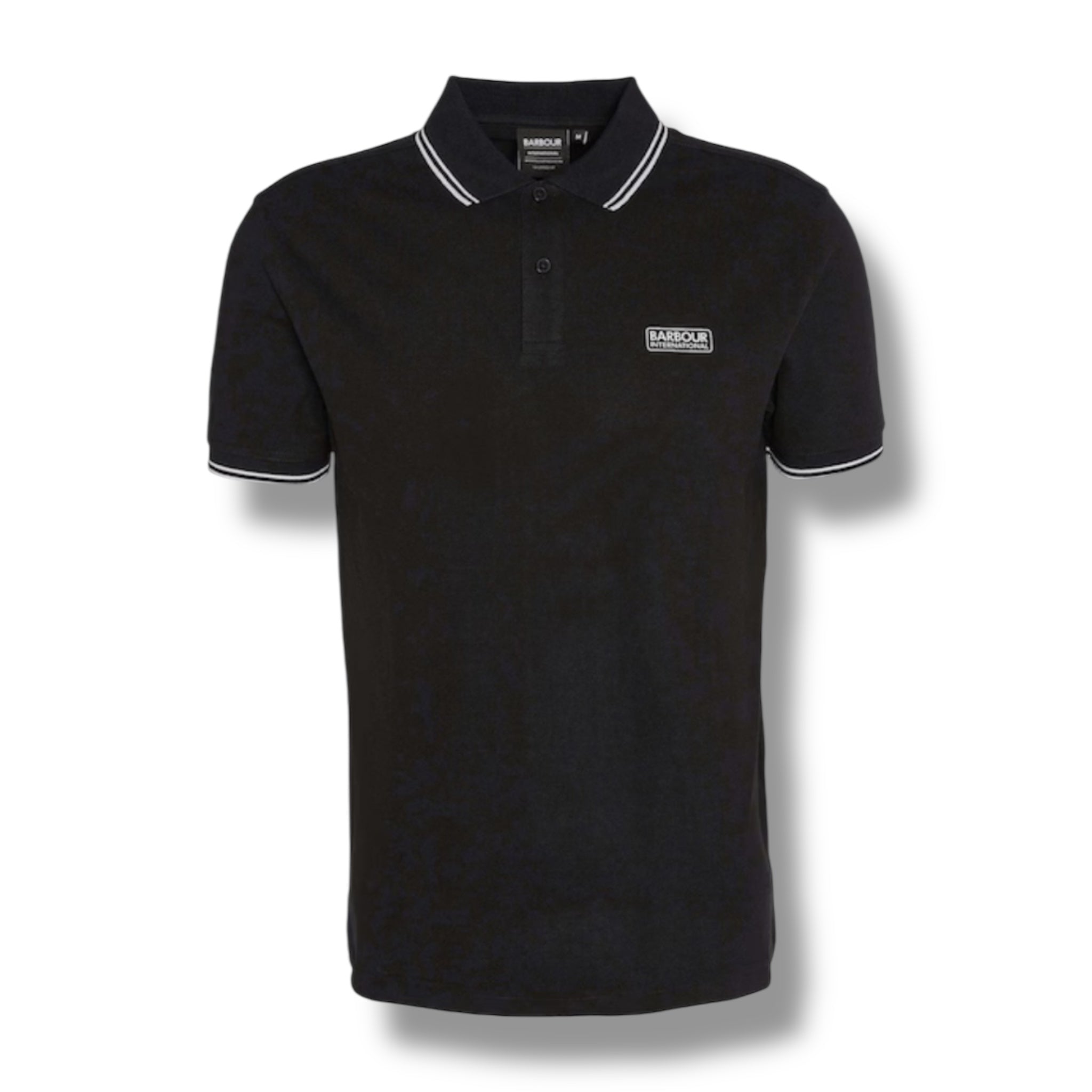 BARBOUR INTERNATIONAL POLO SHIRT BLACK