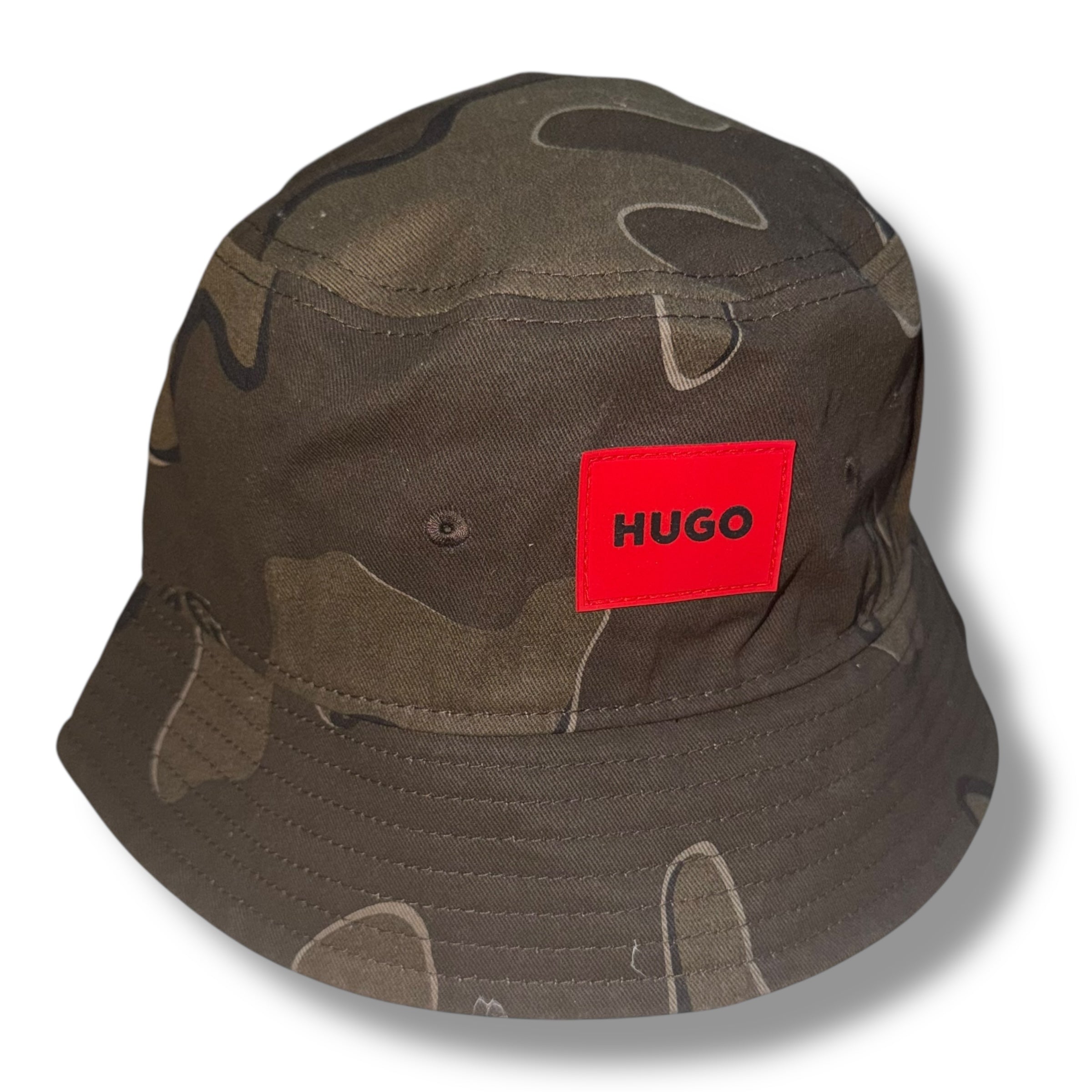 HUGO BOSS HUGO CAMO BUCKET HAT GREEN