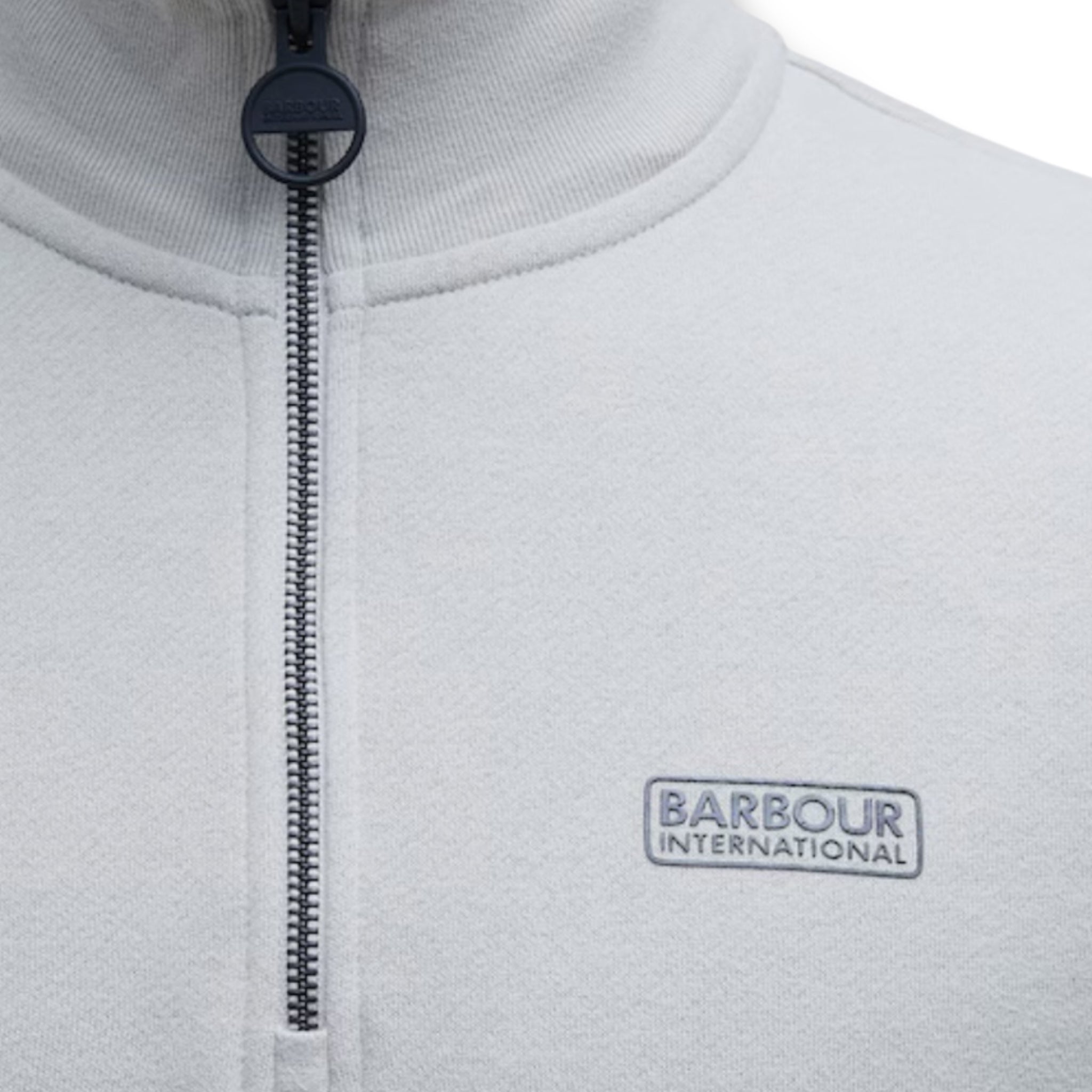 BARBOUR INTERNATIONAL 1/4 ZIP SWEATSHIRT GREY