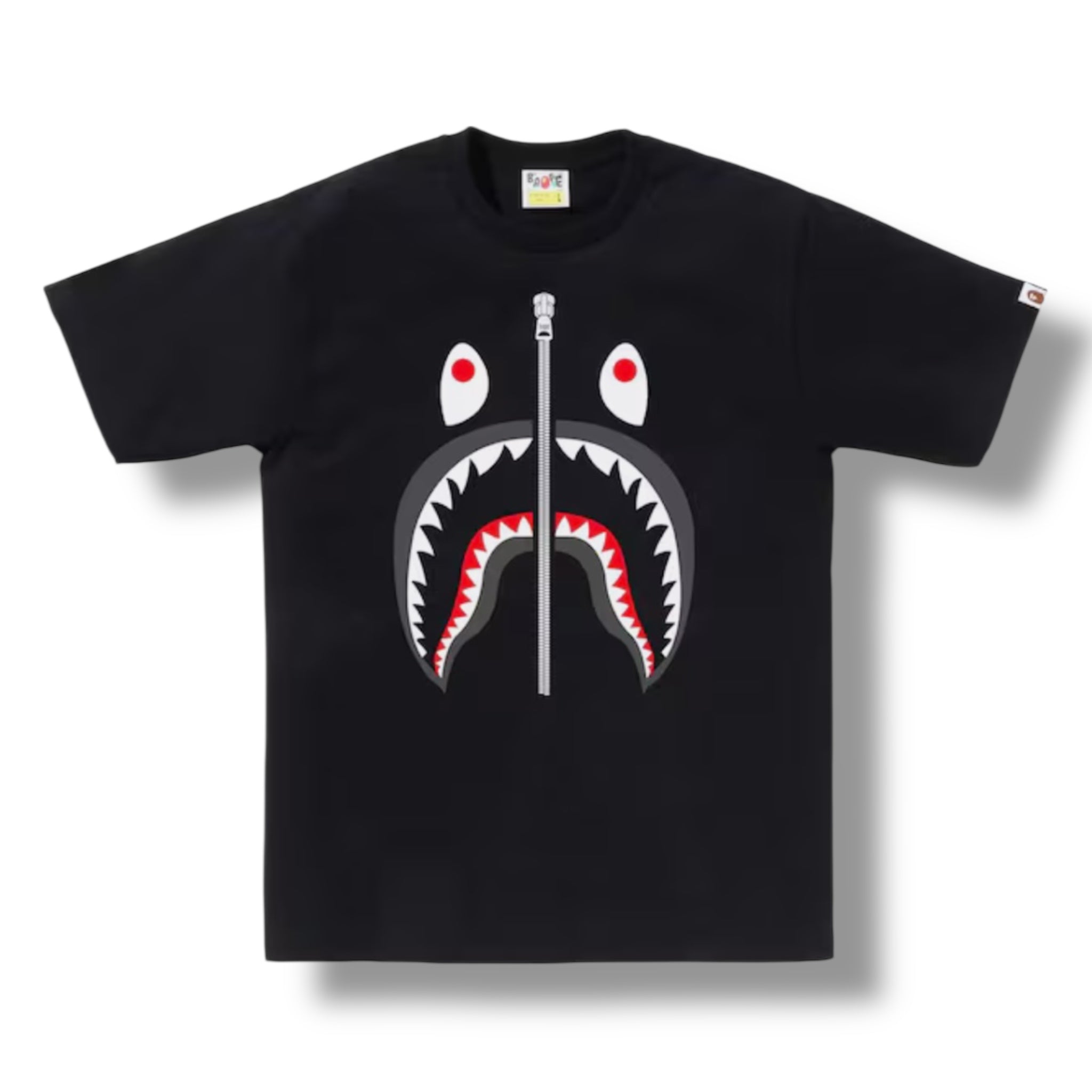 A BATHING BAPE SHARK T-SHIRT BLACK