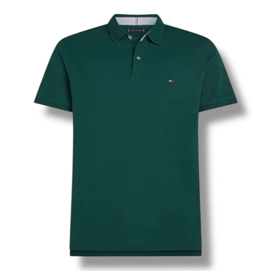 TOMMY HILFIGER CORE POLO SHIRT BOTTLE GREEN