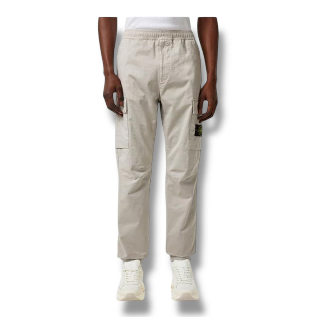 STONE ISLAND RASO CARGO PANTS LIGHT BEIGE