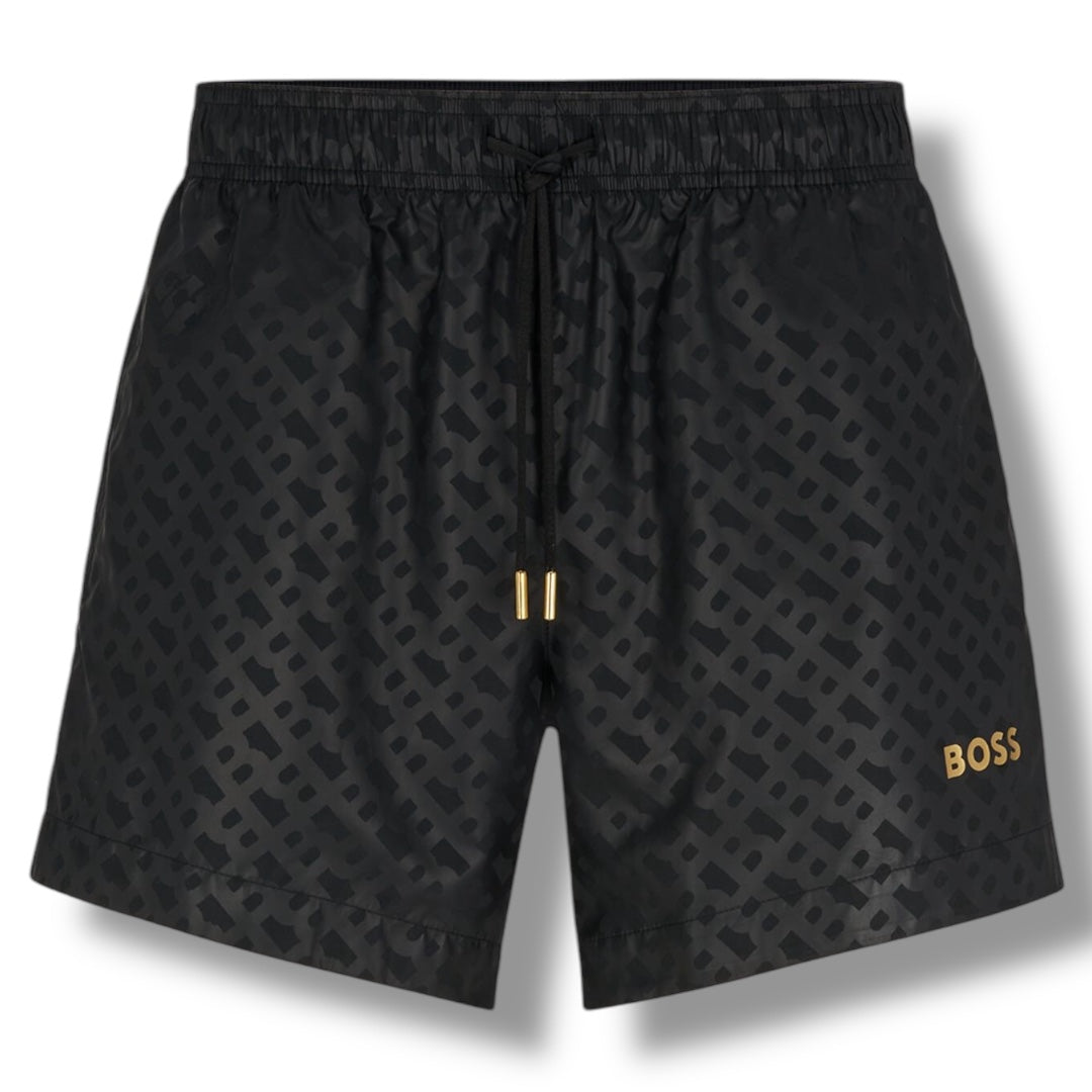 HUGO BOSS HB MONO SWIM SHORTS BLACK * SALE *