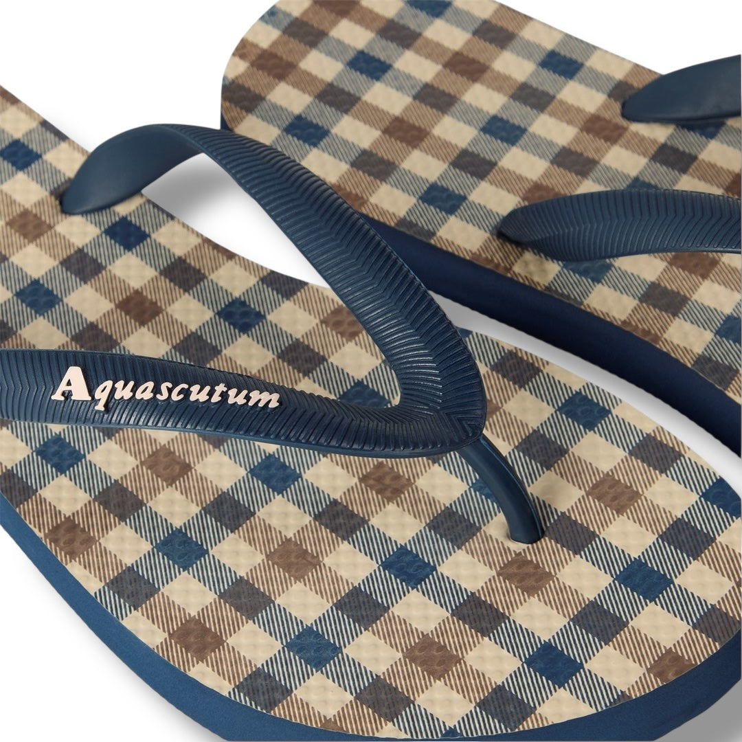 AQUASCUTUM SMALL CHECK THONG FLIP FLOPS