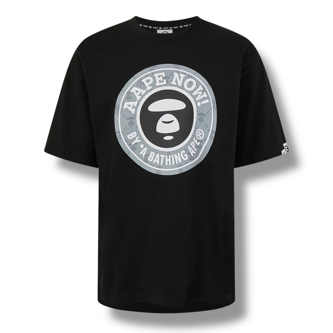 A BATHING APE AAPE MOONFACE STARBUCK T-SHIRT BLACK