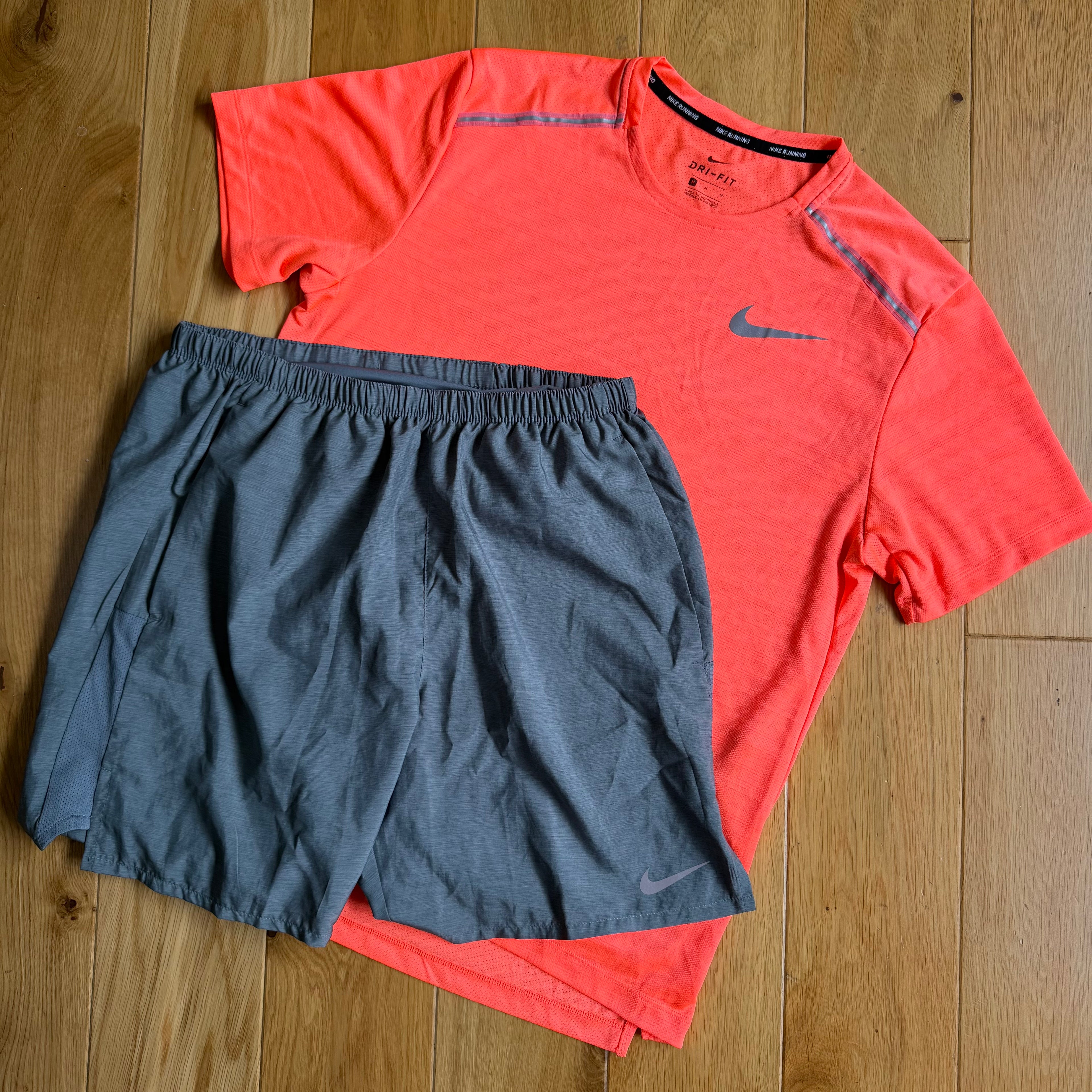 NIKE MILER MENS GYM SET ORANGE (USED)