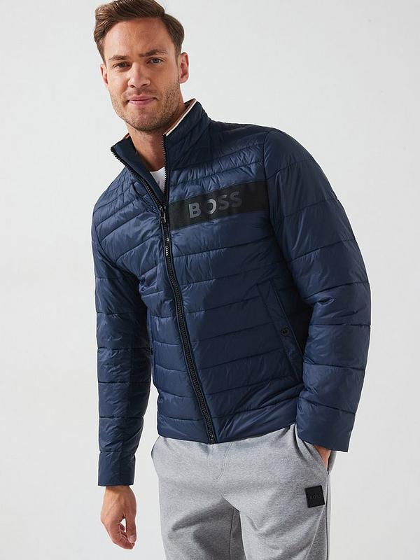 HUGO BOSS PUFFER JACKET NAVY BLUE