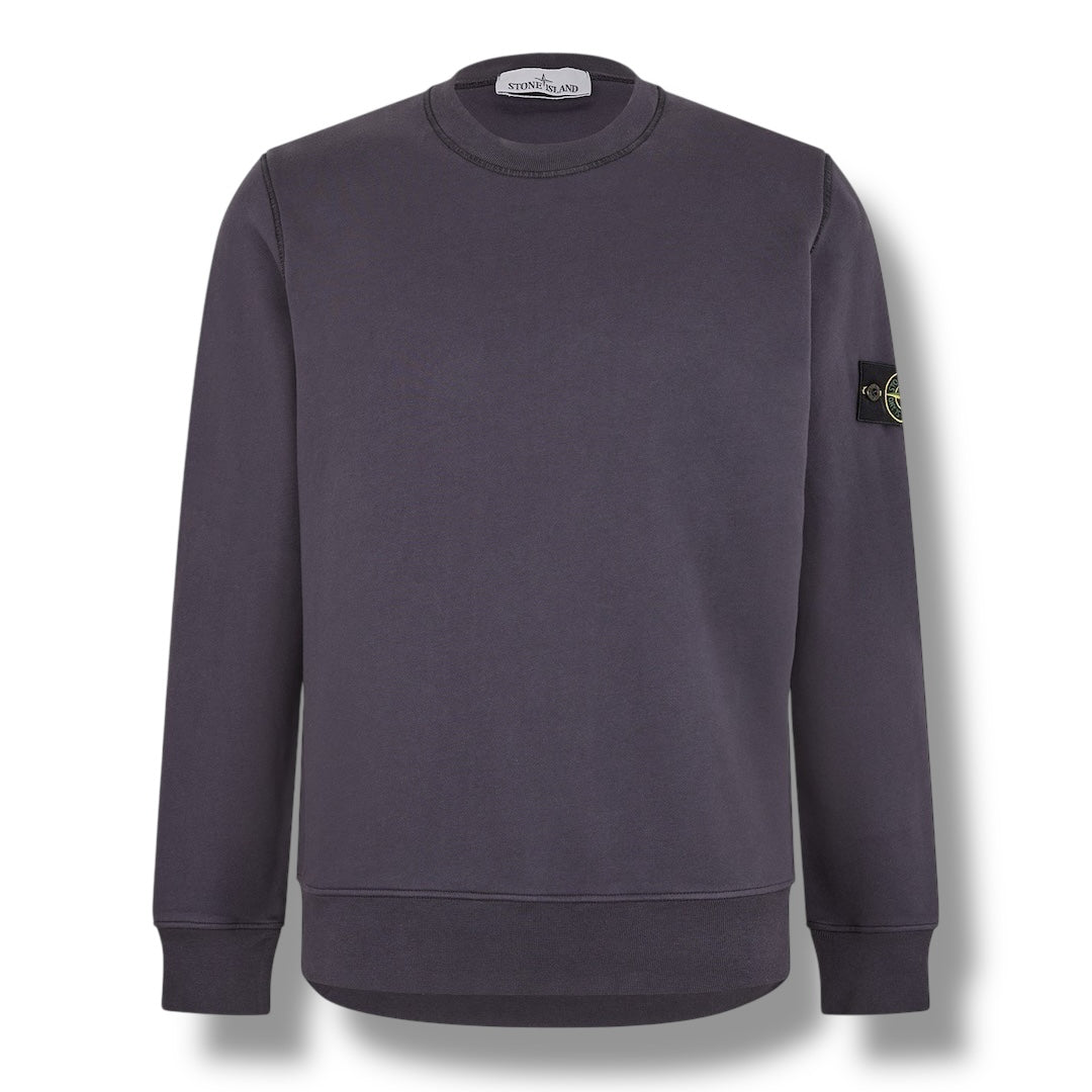 STONE ISLAND ARM BADGE CREWNECK SWEATSHIRT DARK BLUE
