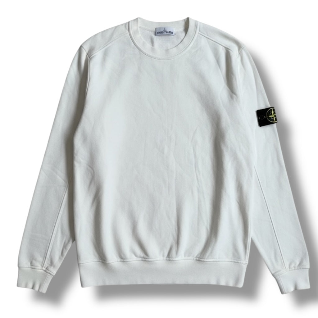 STONE ISLAND SWEATSHIRT WHITE (USED)
