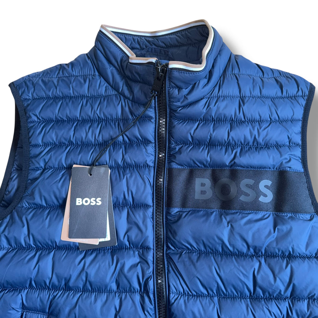 HUGO BOSS GILET NAVY BLUE