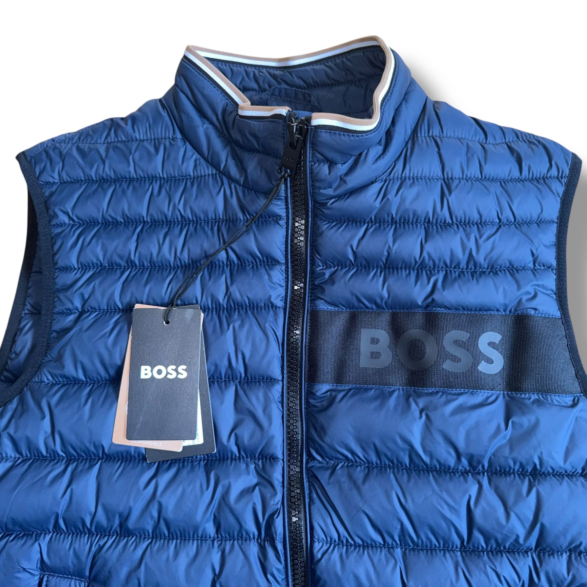 HUGO BOSS GILET NAVY BLUE