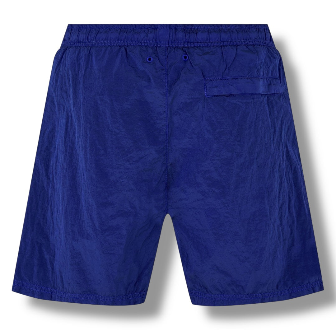 STONE ISLAND PATCH LOGO SWIM SHORTS NYLON METAL BLUETTE