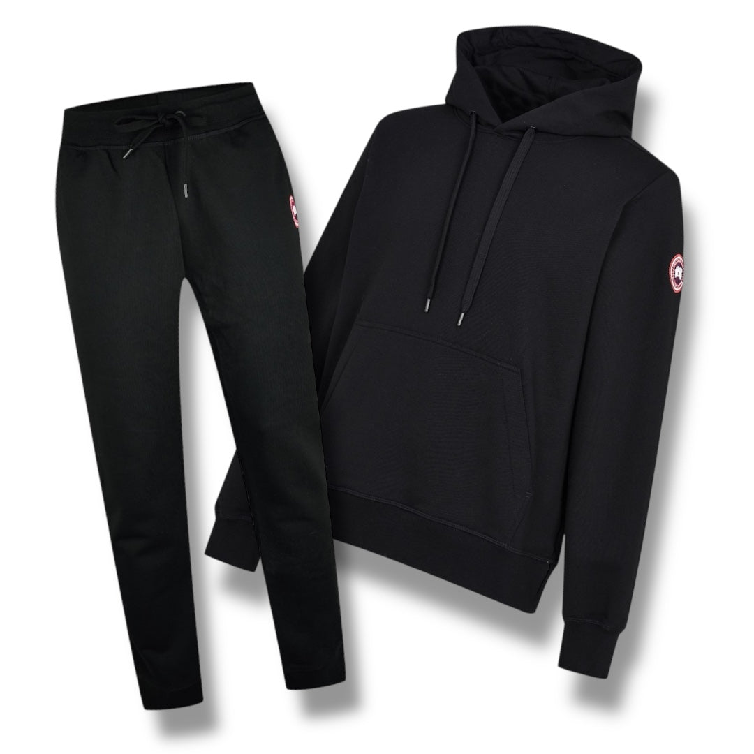 CANADA GOOSE HURON HOODED TRACKSUIT BLACK