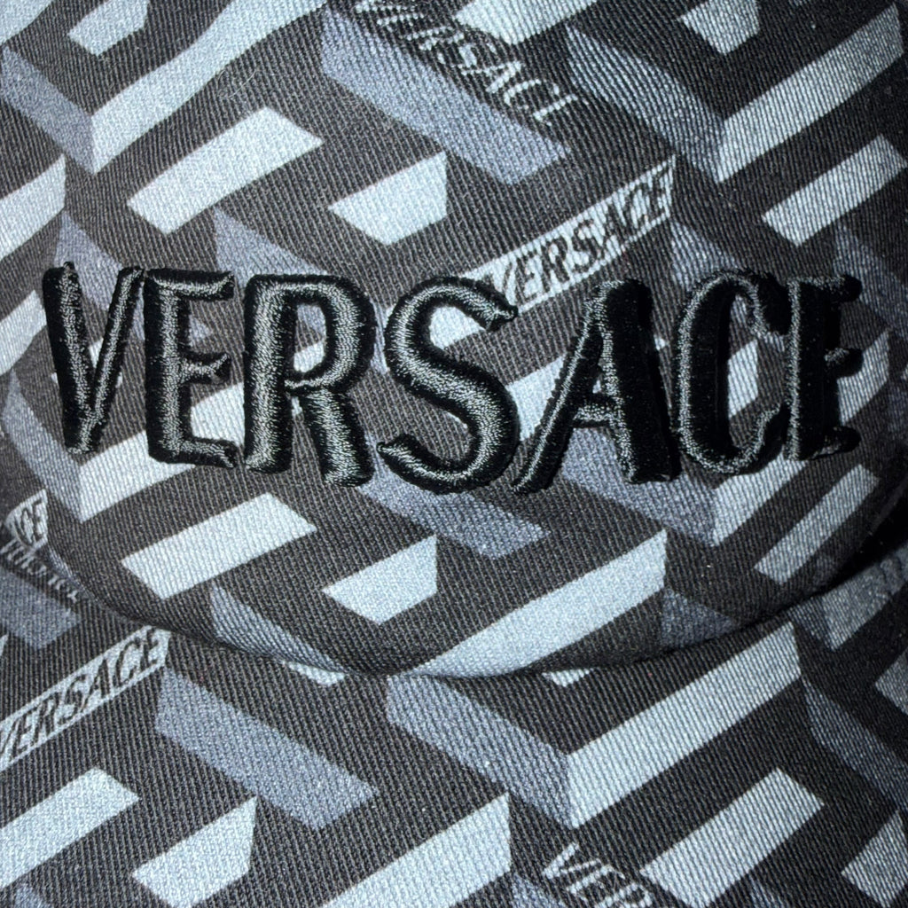 VERSACE BASEBALL CAP BLACK & GREY