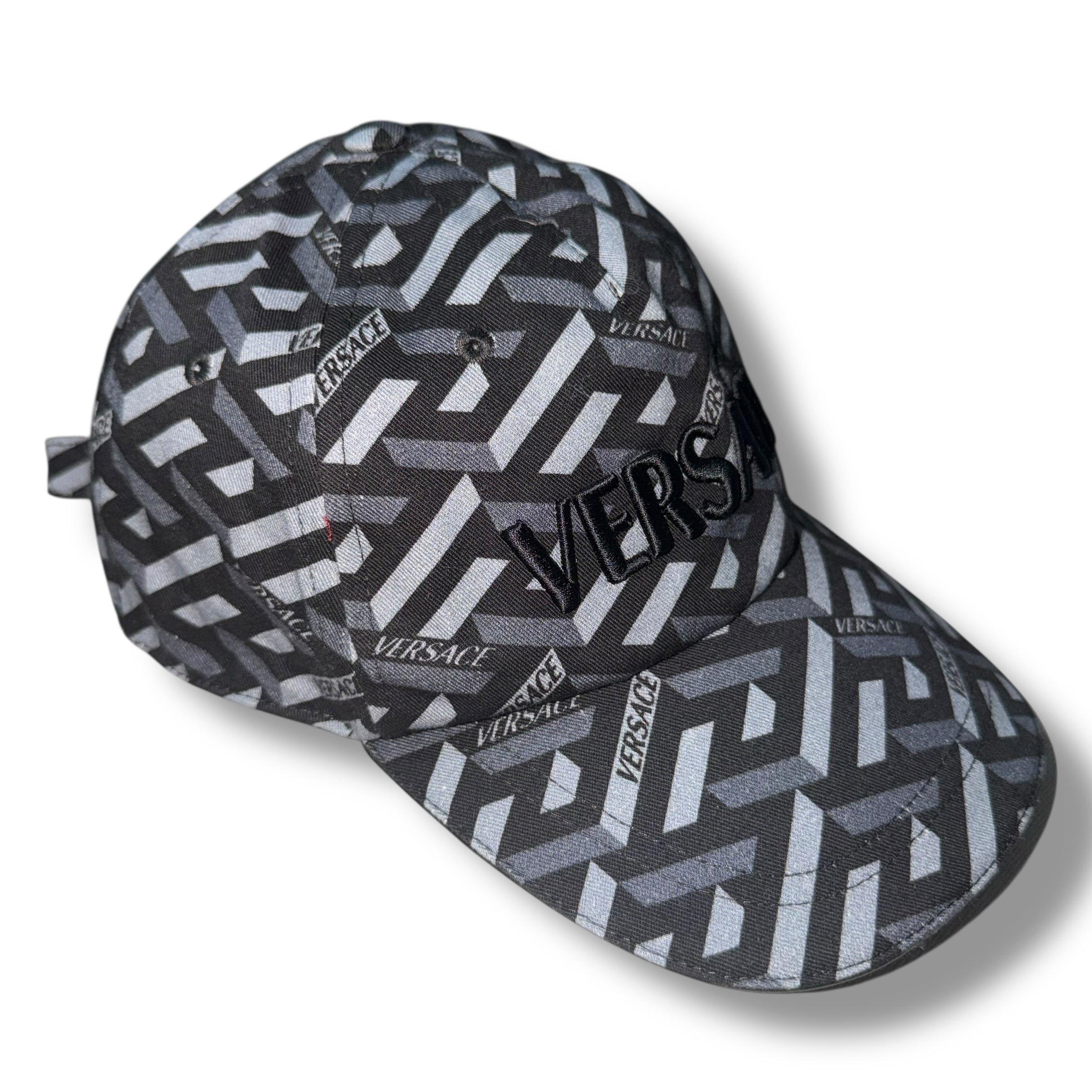 VERSACE BASEBALL CAP BLACK & GREY