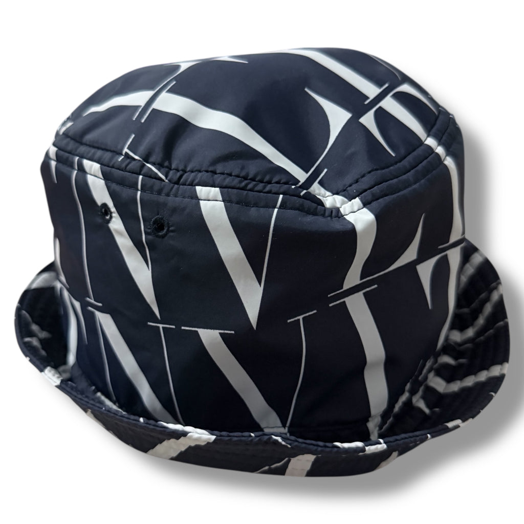 VALENTINO VLTN BUCKET HAT NYLON NAVY BLUE