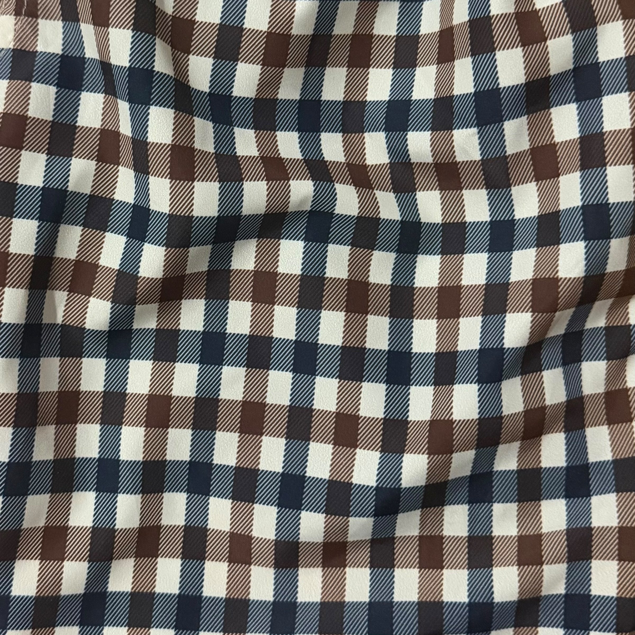 AQUASCUTUM CHECK SWIMMING SHORTS BEIGE