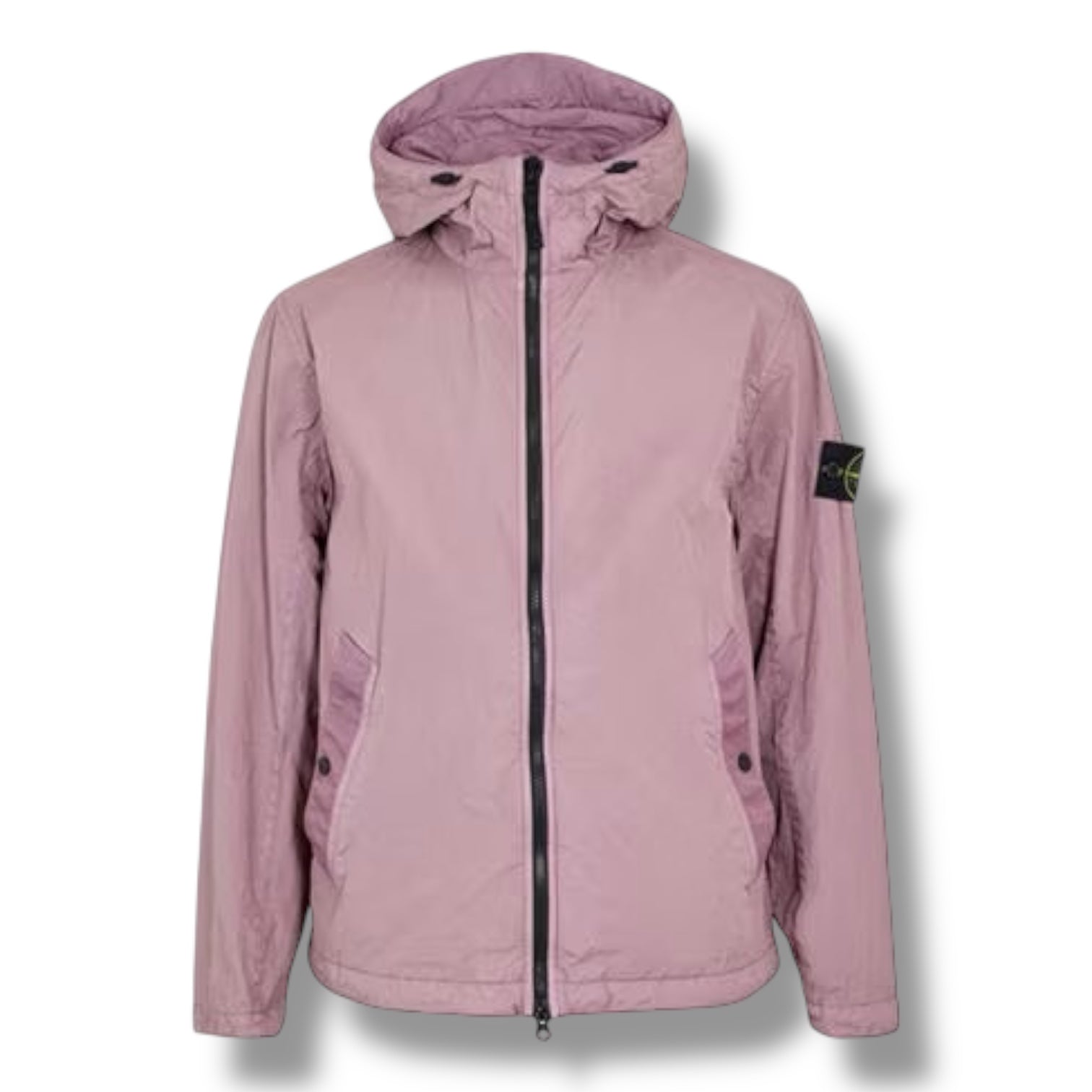 STONE ISLAND CRINKLE REPS HOODED JACKET PURPLE